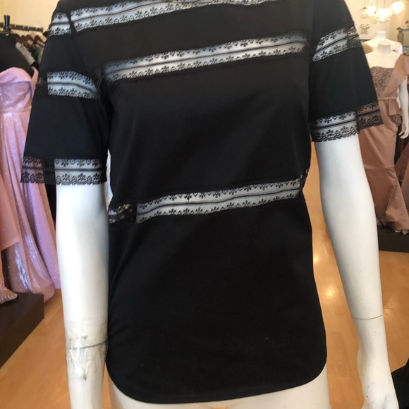 Sandro Paris Lace Cotton Top - Picture 5 of 6